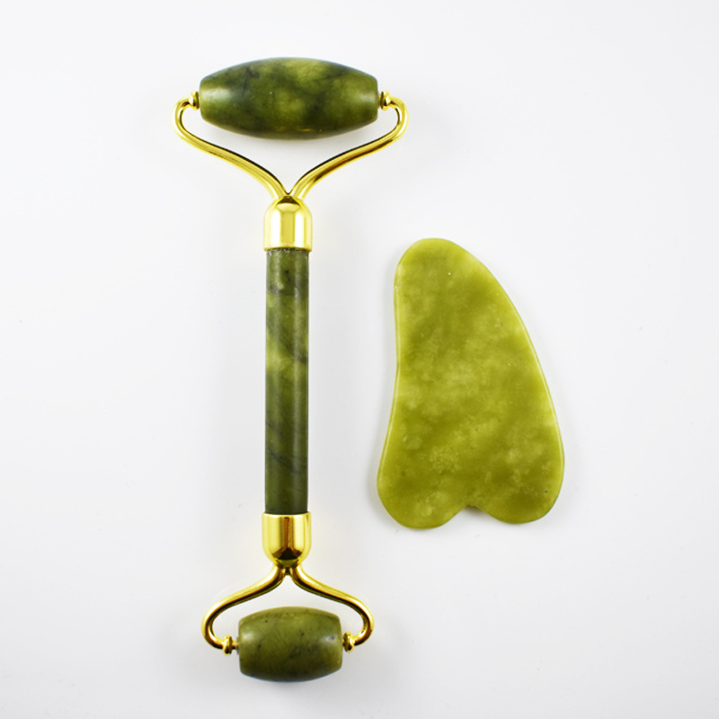 Jade roller Jade scraping plate horn massager beauty stick cross-border factory wholesale will sell gifts face