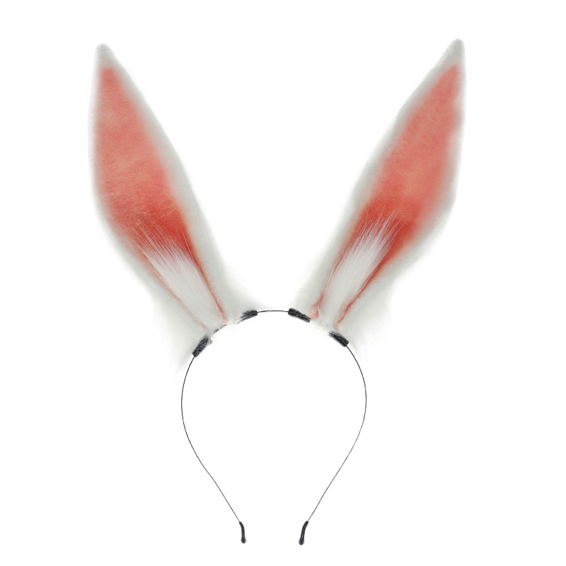 On behalf of the hair net red cos props comic show simulation beast ear rabbit headdress Gongsun Li rabbit ear hair band KC accessories
