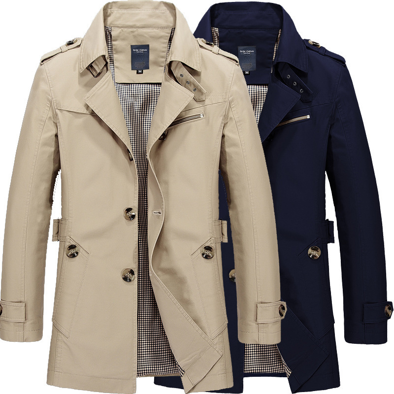 Winter Explosions Men's Men's Jacket Windbreaker 2022 Autumn and Winter Pure Cotton Fashionable Sports Casual Washed Jacket Men's