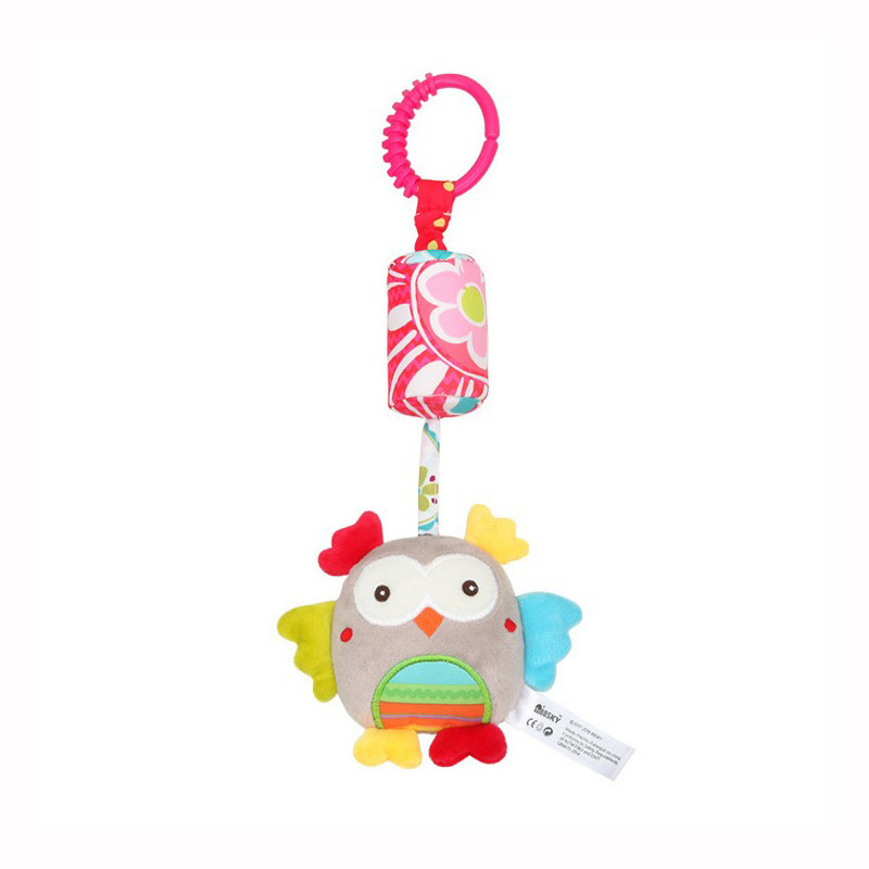 BBSKY baby wind chime cartoon plush pendant animal Bell car hanging bed hanging plush baby toy