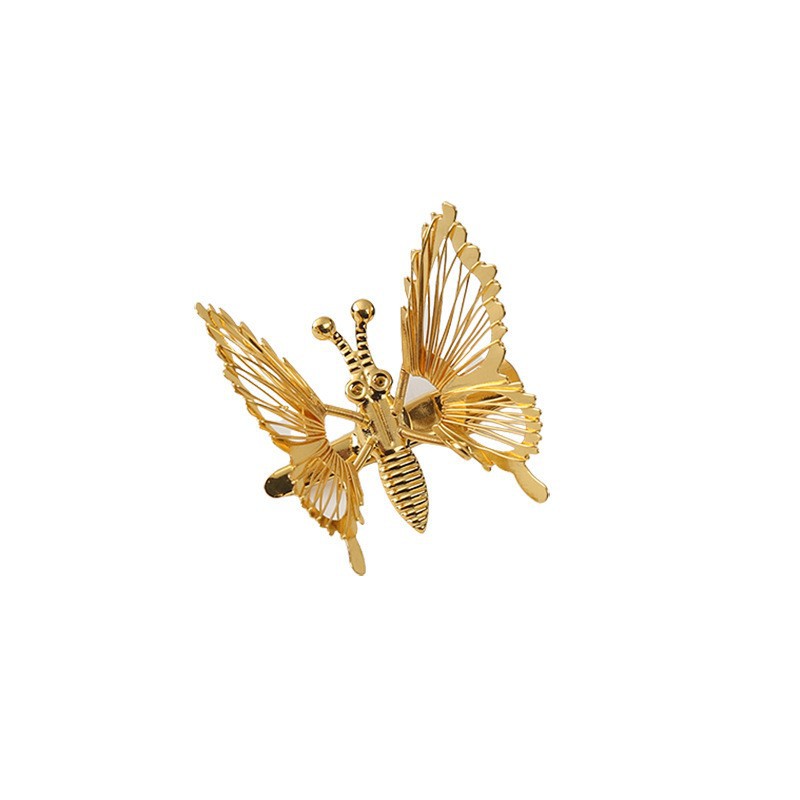 Sommer bewegliche Schmetterlings-Seitenclip-Haarnadel für Damen, Internet-Promi-Mode, Top-Clip, Kopfbedeckung, Pony-Haarnadel im antiken Stil, Haar-Accessoires für Mädchen_voghion.com