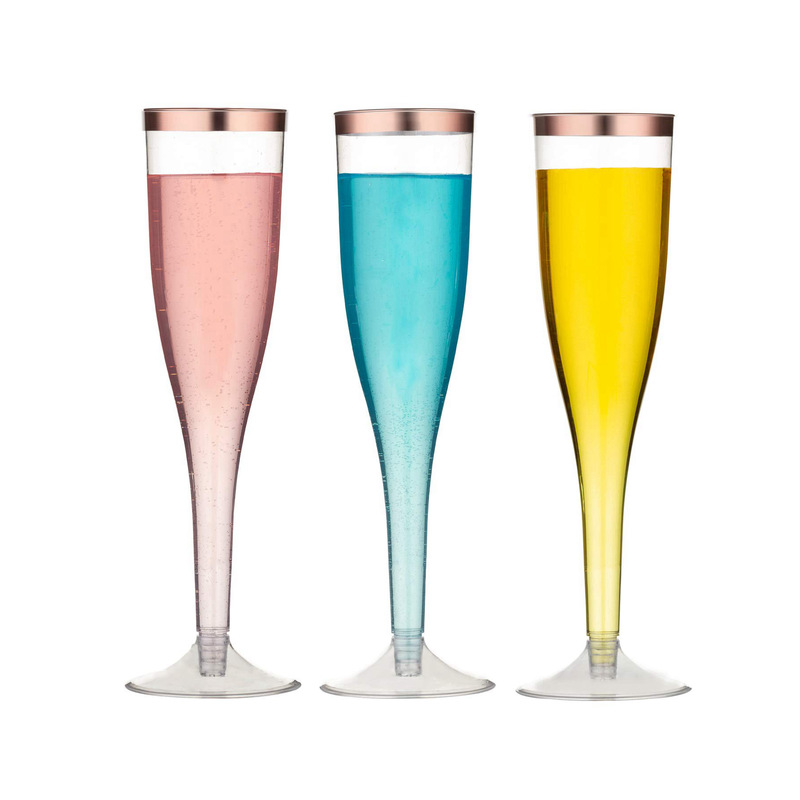4.5オンスプラスチック使い捨て高足カップシャンパンカップ卸売り透明シャンパンカップ金辺|undefined