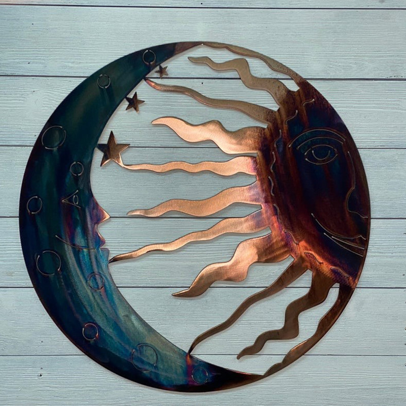 Sun Star Moon wall decoration creative bedroom wall hanging living room indoor dining room wall pendant