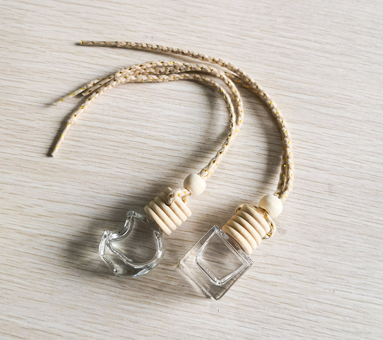 Bouteille de parfum de voiture, bouteille d'aromathérapie de voiture vide, pendentif de voiture créatif, pendentif de parfum suspendu, pendentif d'huile essentielle de voiture_voghion.com