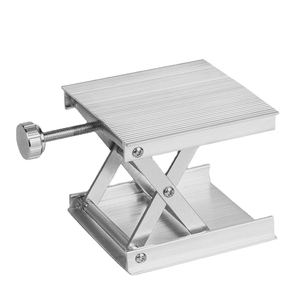 Cross-border aluminum alloy ground pasting instrument lifting table 360 rotating table level meter automatic leveling bracket fine adjustment