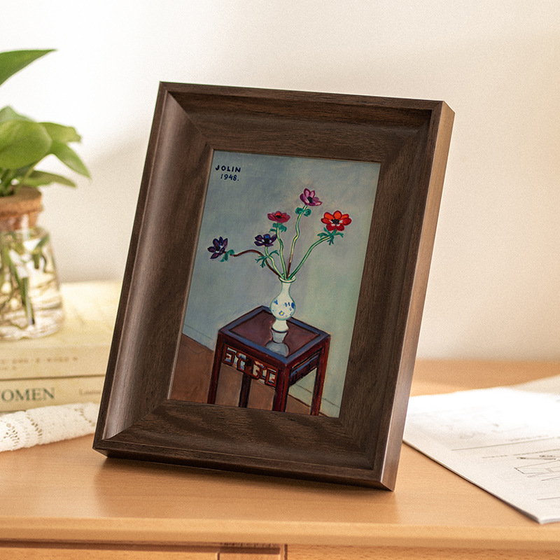 New American retro photo frame table wholesale square 6 inch 7 inch 8 inch 10 inch A4 Art Photo Wall frame