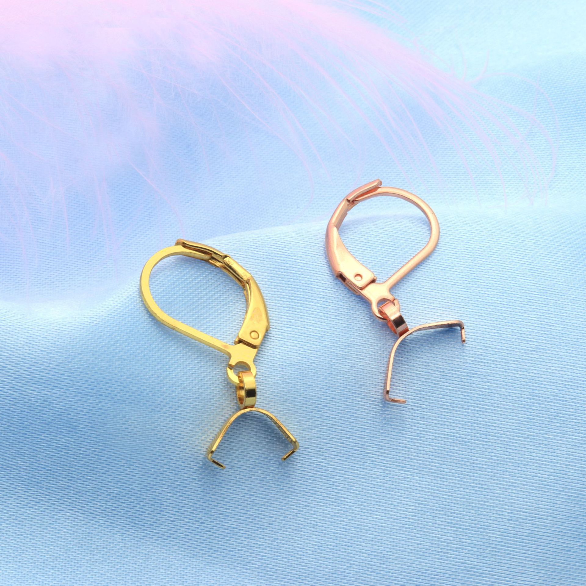 Stainless Steel D-shaped Earrings Jewelry Accessories Nut Buckle Pendant Diy Jewelry Materials Source Factory Goods