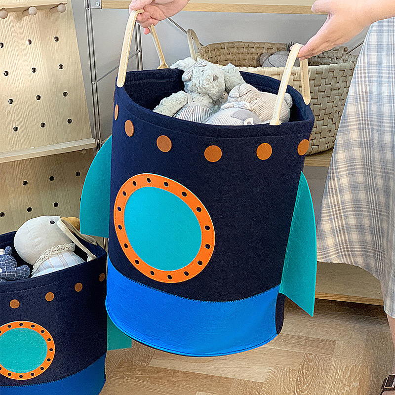 Cartoon children's toy storage basket clothes dirty clothes basket car kindergarten storage basket washable storage bucket wholesale