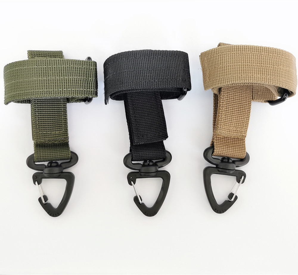 [New] multi-purpose gloves hanging buckle military fans outdoor tactical gloves mountaineering rope storage buckle