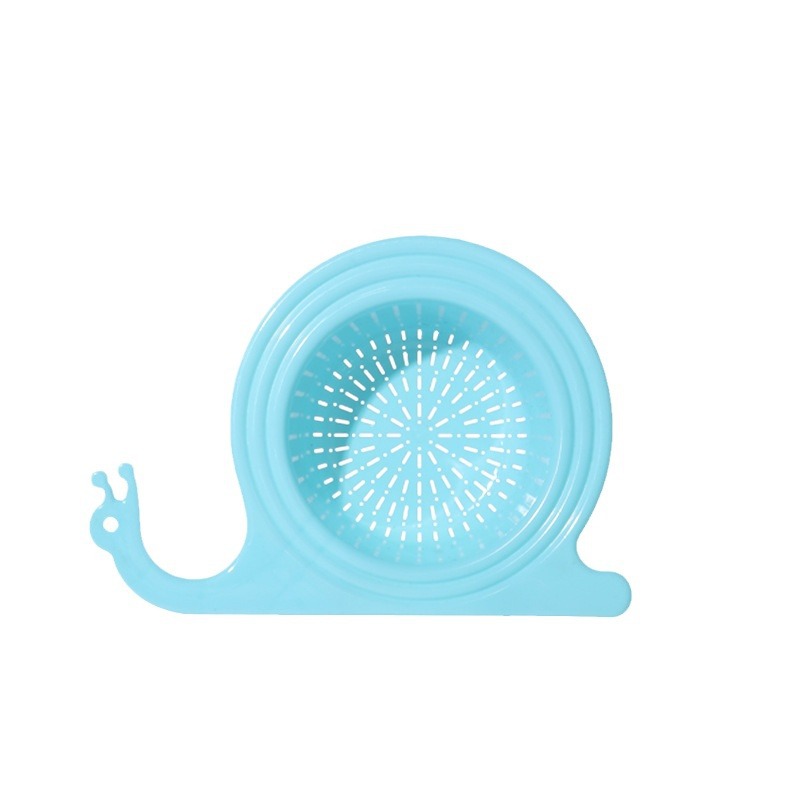 Cross-border Small Snail Draining Basket Saddle-type Sink Hanging Dry and Wet Separation Non-perforated Fruit and Vegetable Draining Basket Draining Basket