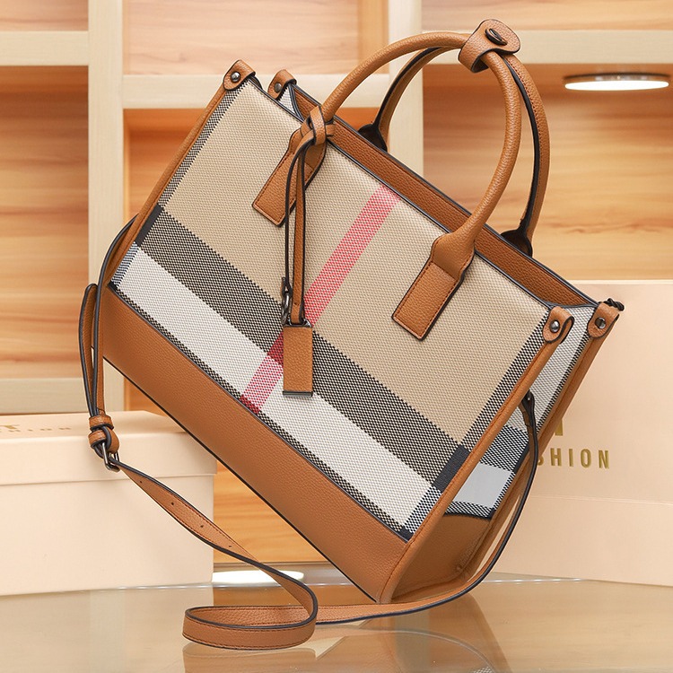 Bag Women's 2024 New Style Plaid Large Capacity Tote Bag High-end Women's Handbag Shoulder Bag Crossbody Bag