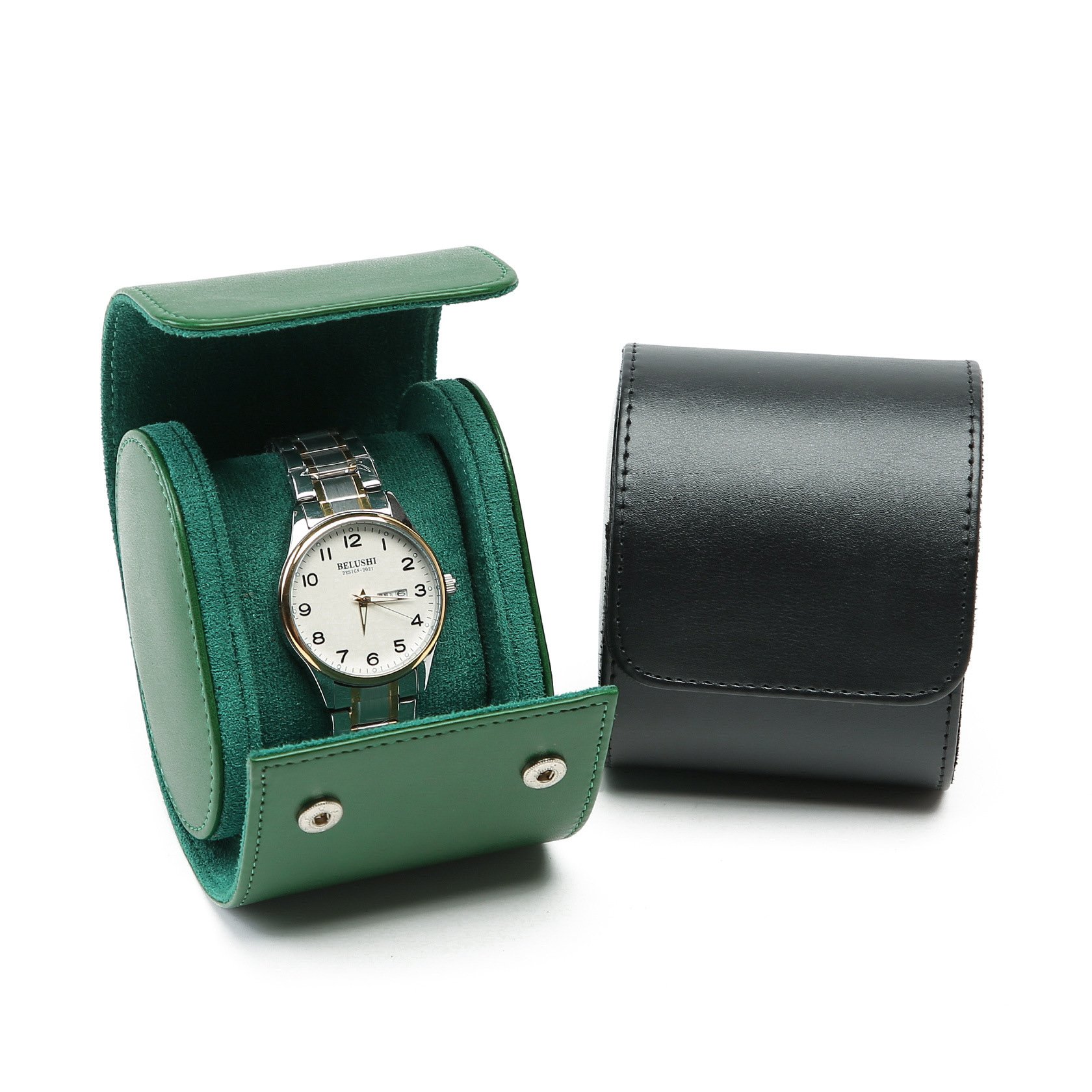 Factory in stock Crocodile Genuine Leather Texture PU Leather Watch Storage Box 1 2 3 Epitope Watch Box