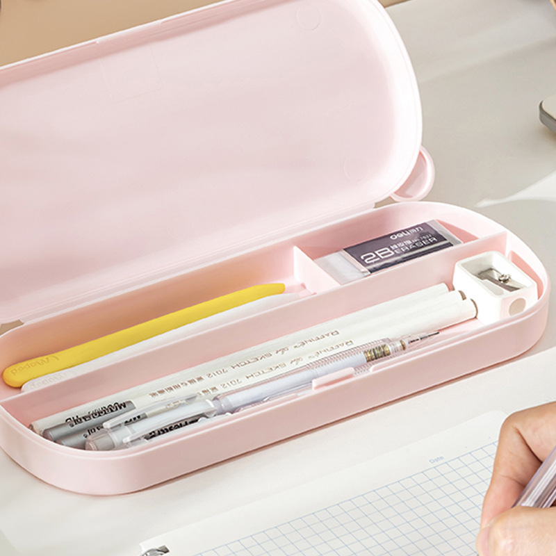 Stationery box Large capacity pen case Stationery children's pen bag Multifunctional plastic DIY cream glue Primary school student pencil case