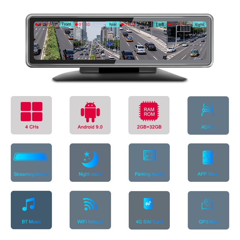 360 градусов панорамный видеорегистратор для машины 4г эндрюс навигация Ритуал 4 Запись в то же время видео bluetooth голос удаленный монитор