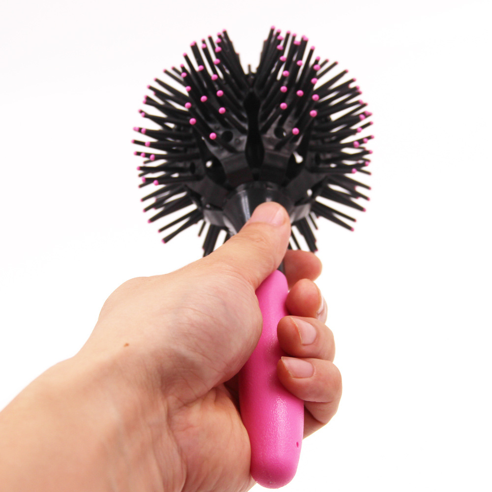 New 3D hair comb Japanese and Korean spherical curling hair comb air shape comb eight claw spherical 3D massage comb wholesale