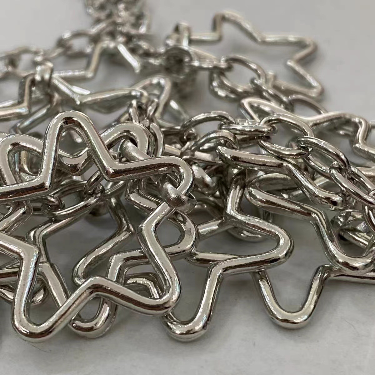 Star Waist Chain Sexy Hot Girls Fashion Five-pointed Star Belt Metal Culottes Chain Harajuku Style Creative Korean Style Trendy Women