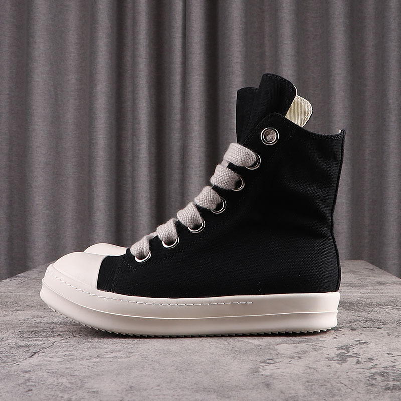 D801 high-top canvas milk-scented thick-soled thick-soled sneakers for women ro shoes men's winter autumn and winter new style with thick shoe holes