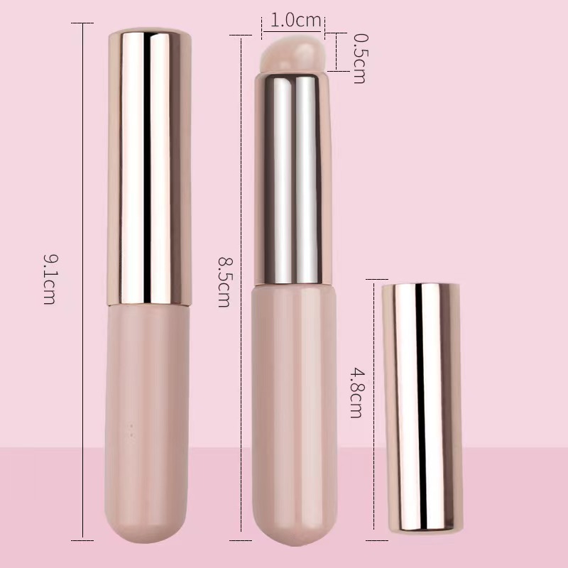 Q Soft Portable Silicone Lip Brush With Lid Fingers Silicone Lip Brush Round Head Lipstick Brush Concealer Brush Specialization
