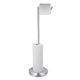 Foreign trade toilet tissue holder single rod stainless steel floor Vertical Roll holder bathroom floor toilet paper holder punch-free