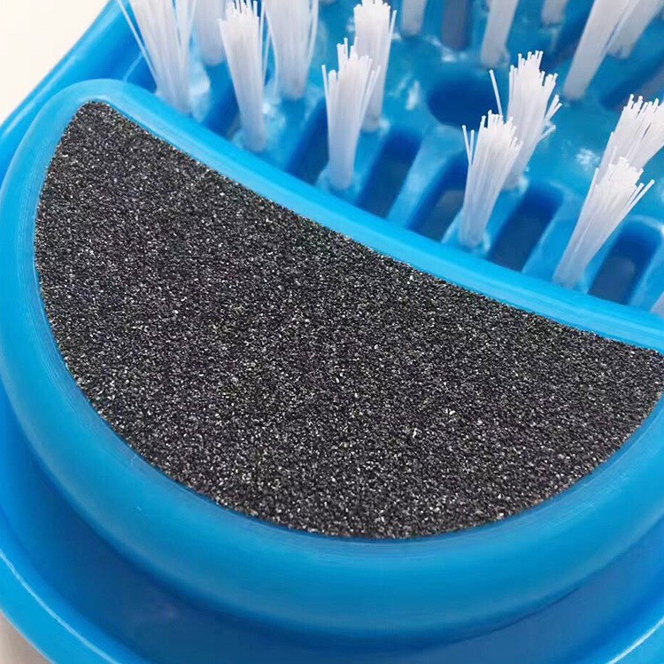 Foot massage brush, ground-attached style, lazy person foot massage and exfoliating dead skin brush, foot cleaning sandals