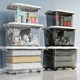 Plastic Transparent Storage Box Household Clothes Storage Box Wardrobe Toy Storage Cabinet Oversized Thickened Storage Box