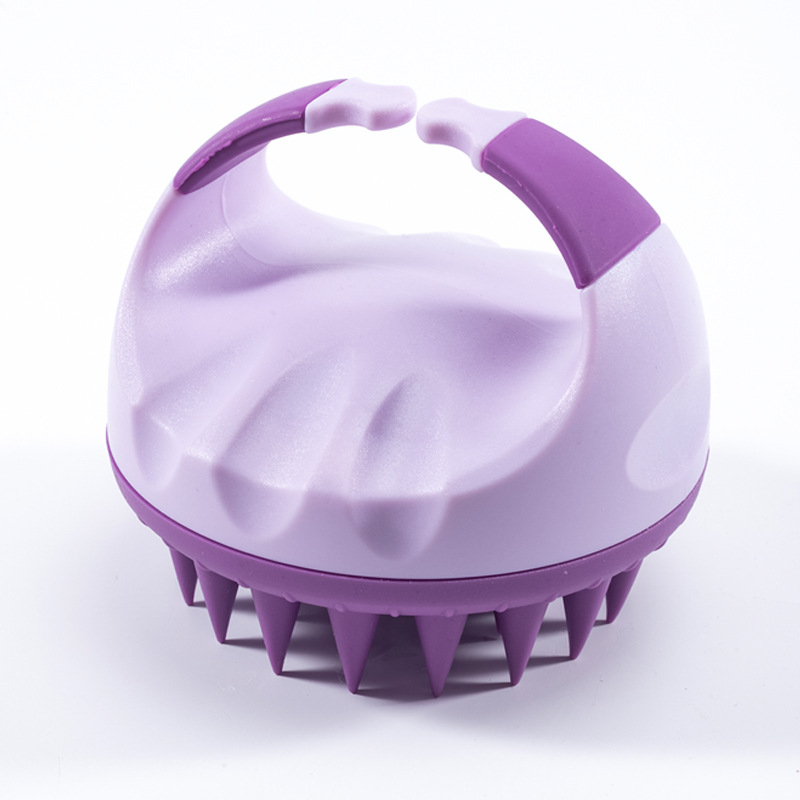 Amazon silicone shampoo brush scalp cleaning massager baby bath comb multifunctional shampoo comb bath brush