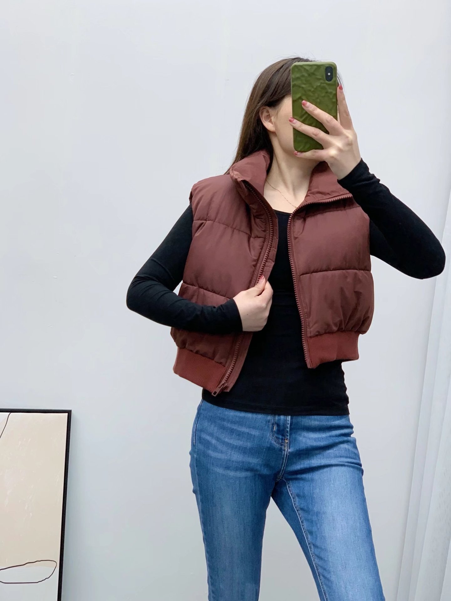2023 Summer new European and American cross-border women's clothing street fashion urban leisure cotton-padded jacket vest w027 9222