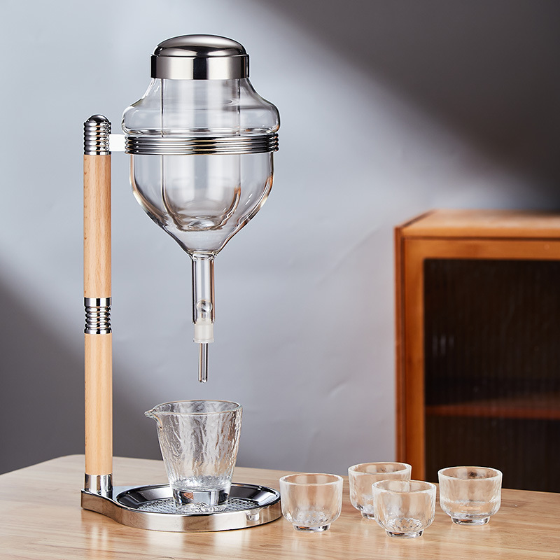 Japanese Sake Drip Wine Ice Wine Chiller Faucet Wine Chiller Bird Burning Board Front Supplies Wine Utensils