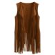 European and American New Fashionable Thin Tassel Horse Clip Women's European Station Slimming Sleeveless Vest Women's Fashion