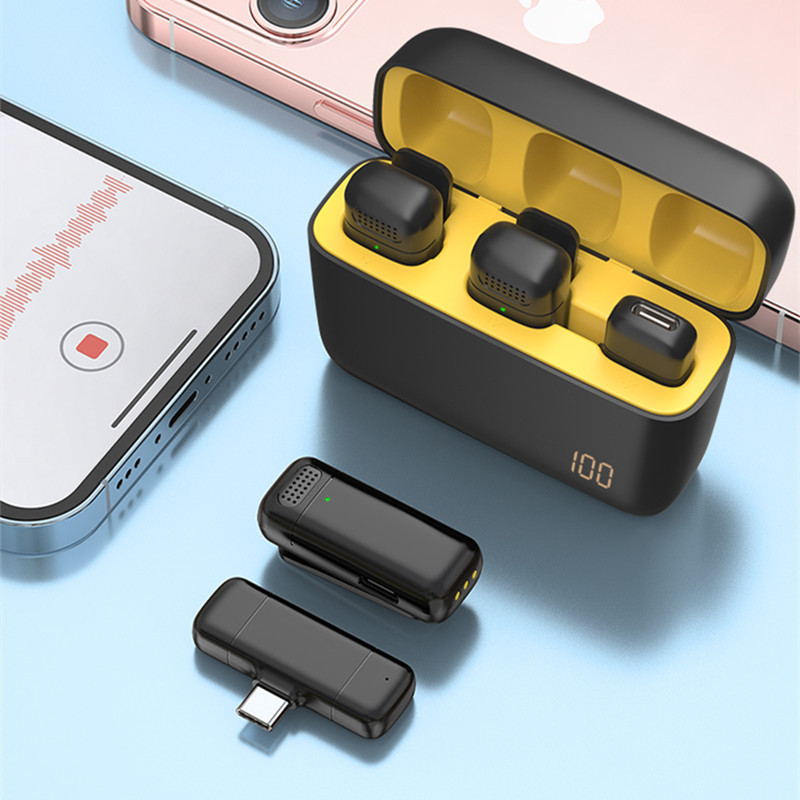 Беспроводной микрофон Bluetooth зажим на ошейник один-два Радио Мобильный якорь прямой трансляции запись шумоподавление