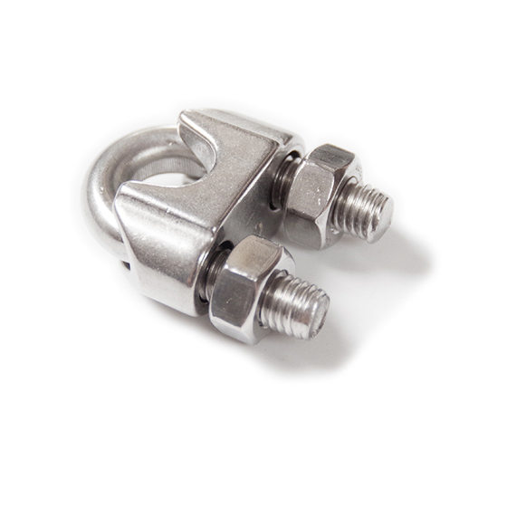 304 Stainless Steel Chuck Wire Rope Chuck Lock U-Shaped Wire Clamp Rope Tighter Cat Claw Yuanbao Rolling Head M2-M40