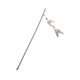 Double-section red rope leopard print funny cat stick