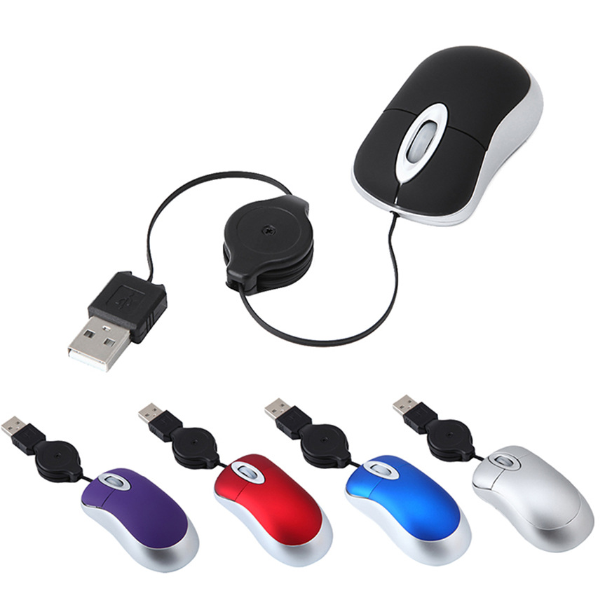 В наличии сейчас Детская проводная мышь Выдвижная мышь Mini Mouse Подарочная мышь