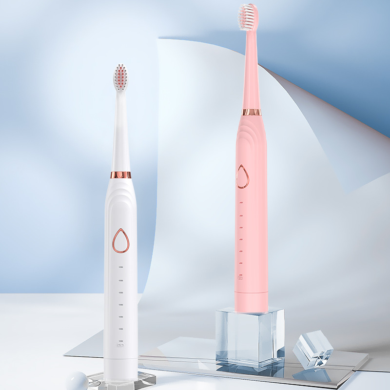 Cross-border internet celebrity electric toothbrush soft bristle 6 six-level adult USB charging sonic vibration electric toothbrush 