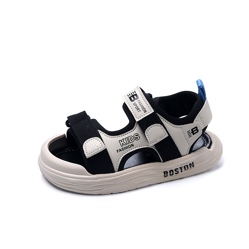 Boys Sandals 2023 Summer New Super Light Soft Bottom Children Toe Shoes Kids Baby Anti-collision Beach Shoes