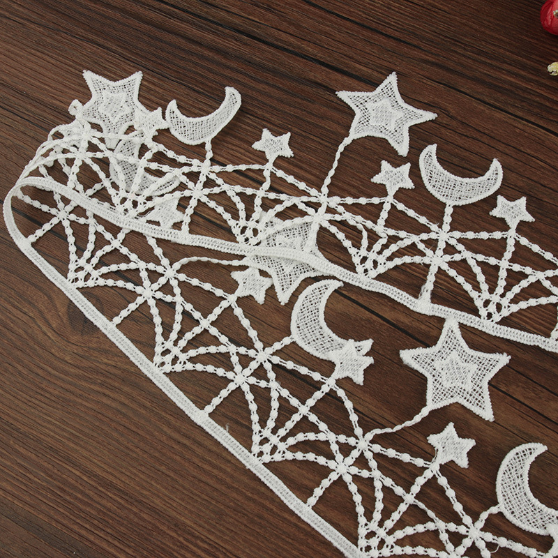 Water-soluble barcode embroidery lace star-Moon embroidery dress lace Lolita children's jk lace clothing accessories