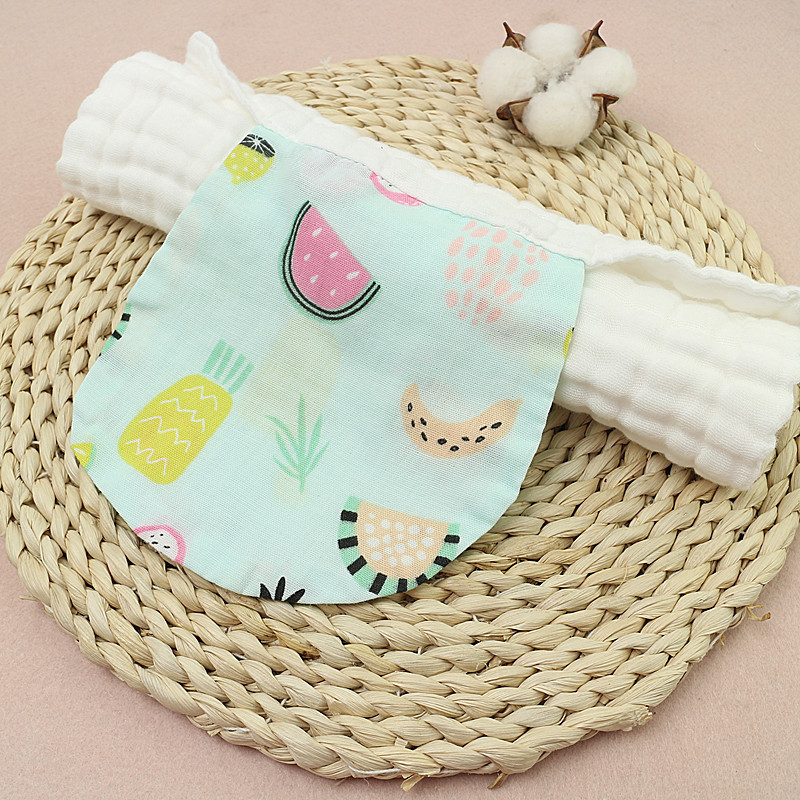 Children's Sweat Towel Baby Sweat-absorbent Towel Sweat-absorbent Towel Class A Skin-friendly Pure Cotton 6-layer Washed Gauze Pad Back Towel Large small size