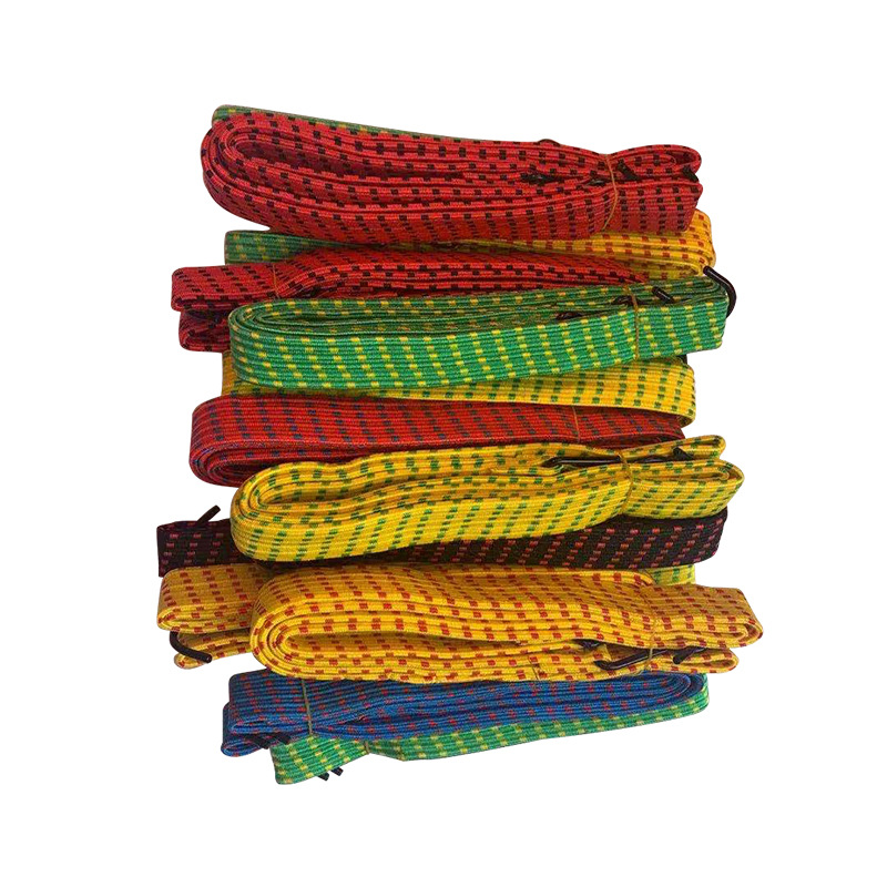 25mm color hook elastic rope high elastic cargo luggage binding belt bicycle electric car binding rope can be fixed