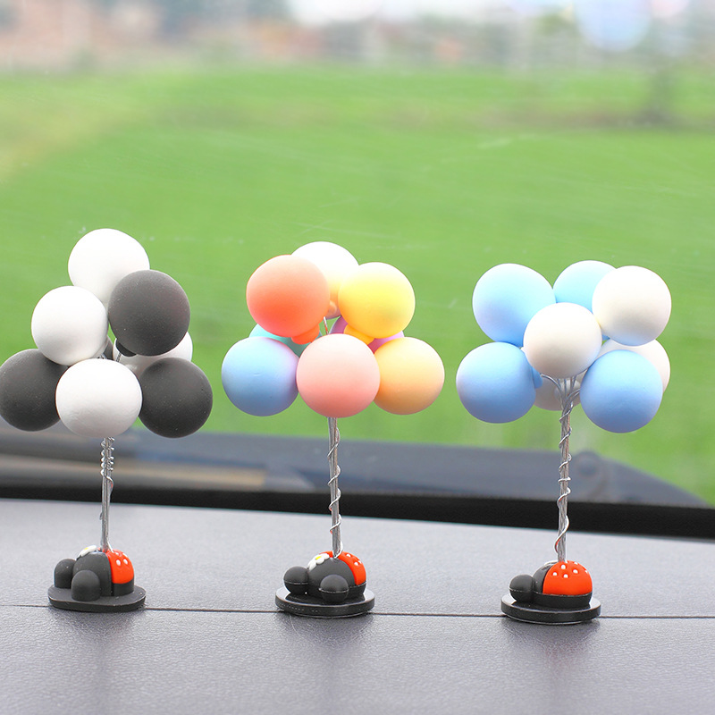 Internet Celebrous Confession Balloon Car Ornaments Car Perfume Holder Color Macron Glass Bottle Car Aromatherapy Decorations