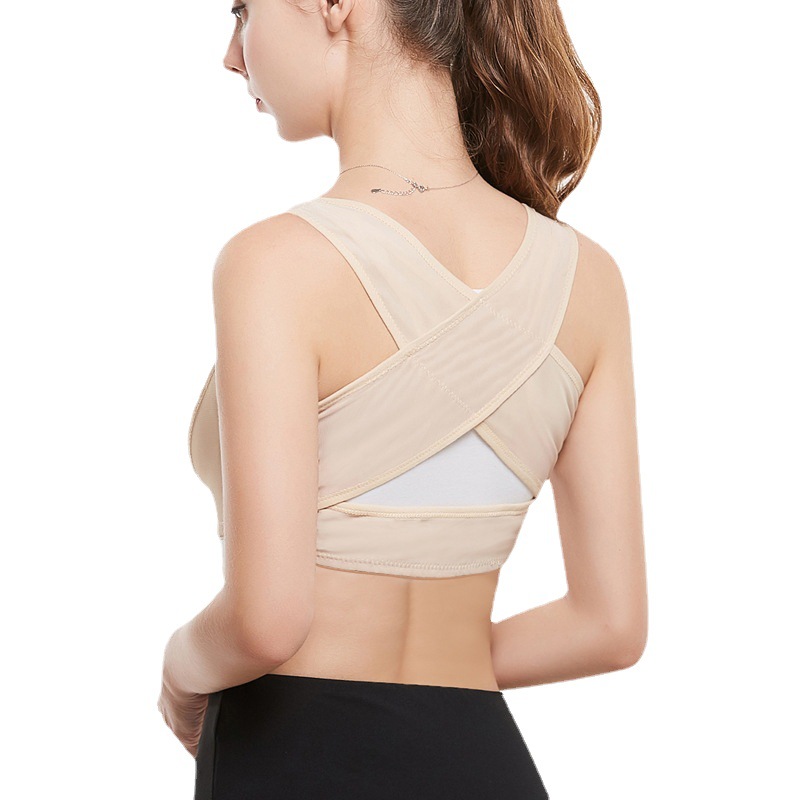 Corrector women's bra lightweight invisible Japanese anti-Humpback correction belt chest support push up breast collection humpback correction belt