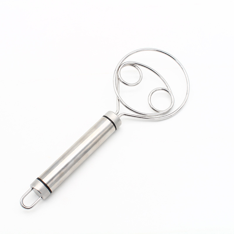 Stainless steel flour mixer single eye coil baking gadget egg beater and dough flour mixer
