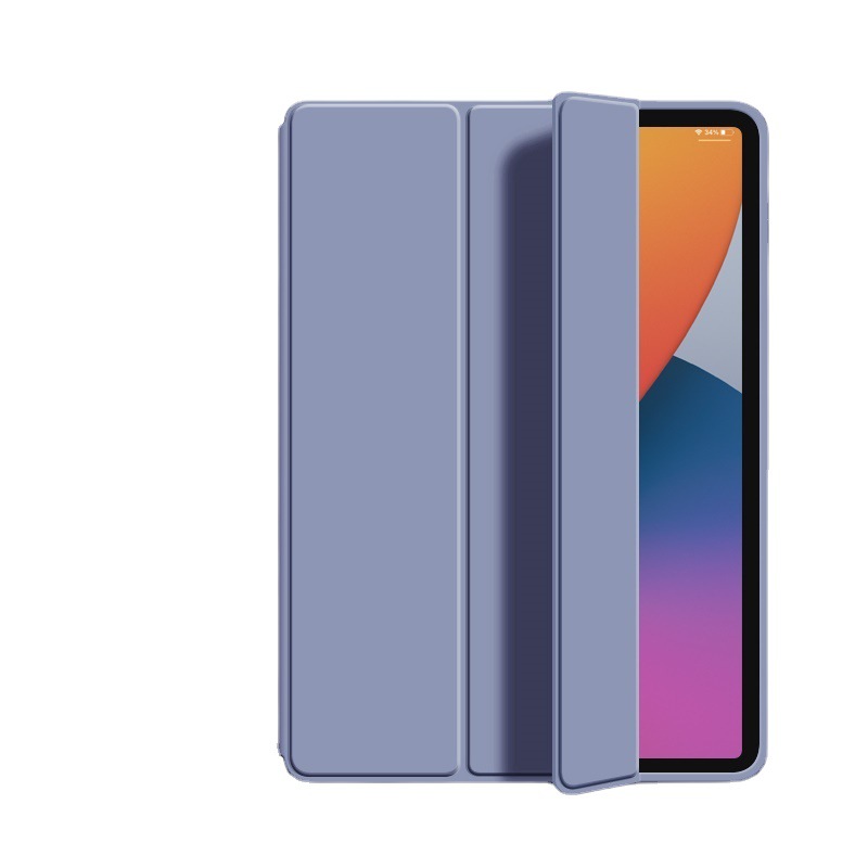 Подходит для Xiaomi Tablet 5 Защитный чехол Складной тройной силиконовый защитный чехол Красная рисовая накладка Все включено Устойчивый к падению сотовый ультратонкий