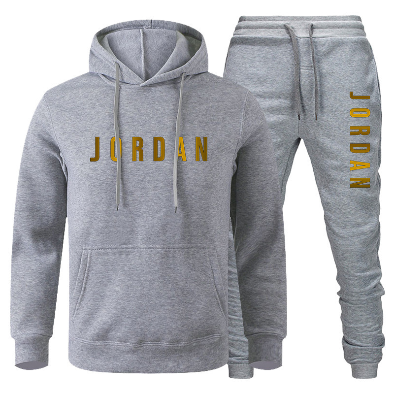 2022 Cross-border AliExpress Hot Sweater Suit Autumn and Winter Fashion European and American Men's Casual Sports Hoodie Suit