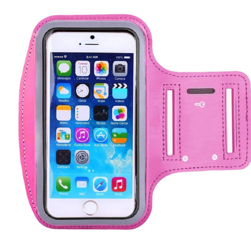 Outdoor Sports Arm Bag Armband Mobile Phone Bag Men's and Women's Running Wrist Bag Lycra Material Touch Screen Large Mobile Phone Armband