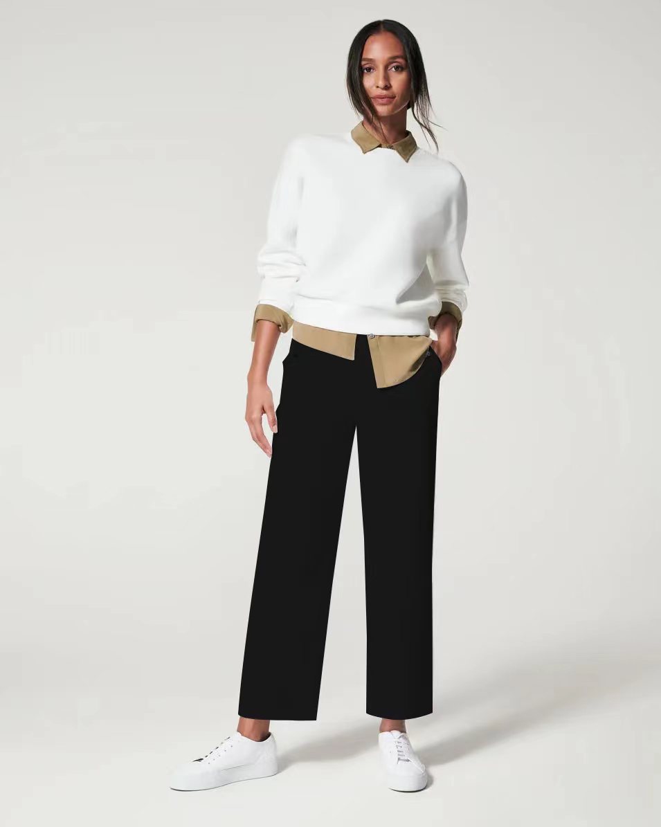 New Fashion All-match Micro-flared Pants 2023 New Slim-fit Slimming Pendant Casual Suit Pants for Women