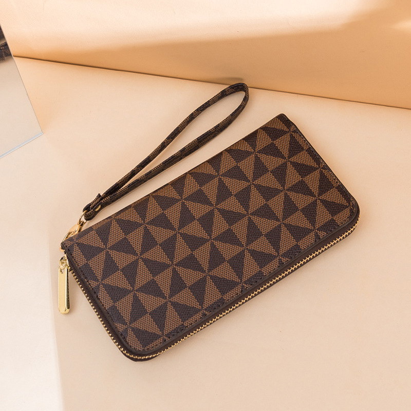 Autumn 2023 New Men's and Women's Long Wallet Fashion Capacity Printed Change Clutch Wallet Card Bag