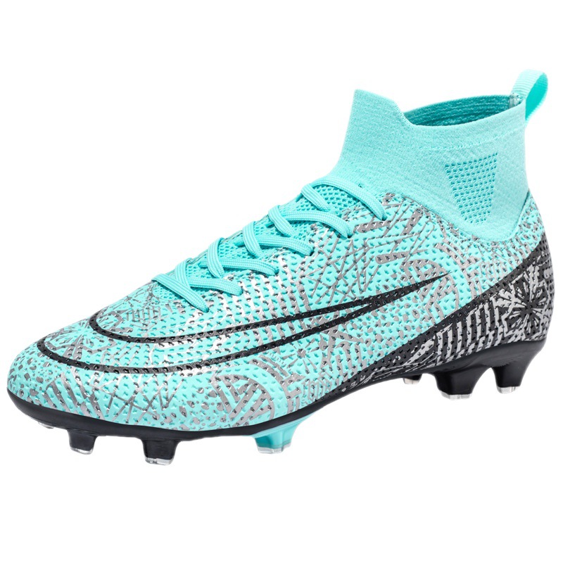 Cross-border Amazon summer football shoes men's high-top spikes broken nails students children boys professional training
