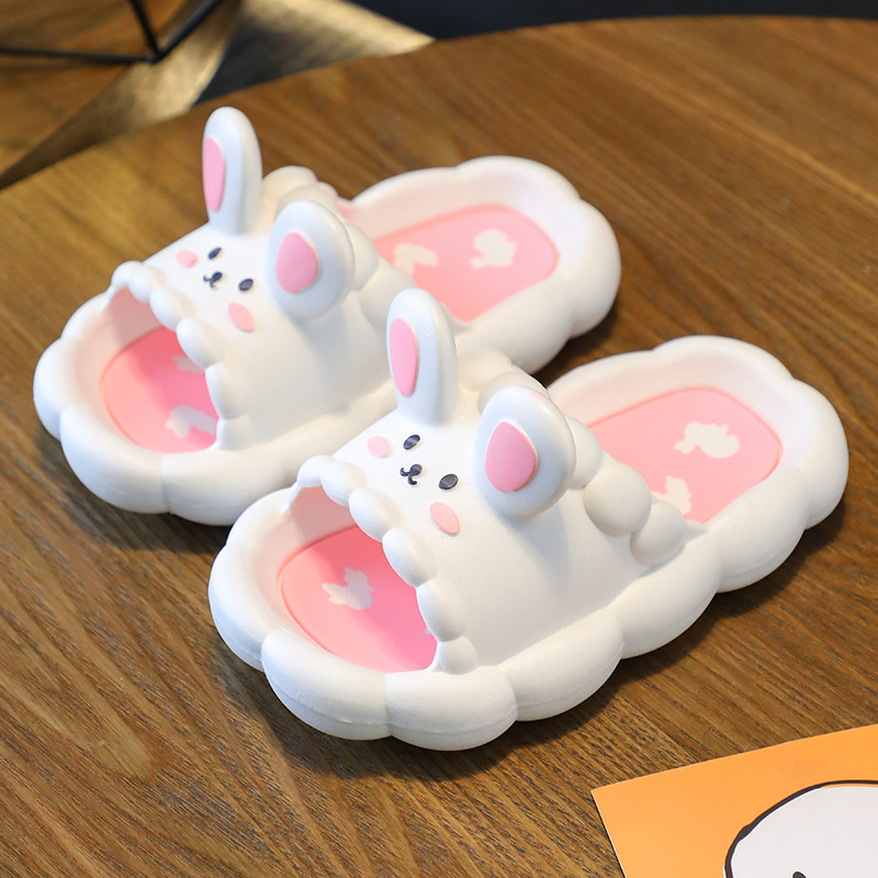 Children's slippers summer girls' cartoon rabbit home indoor non-slip soft bottom baby sandals boys and girls slippers
