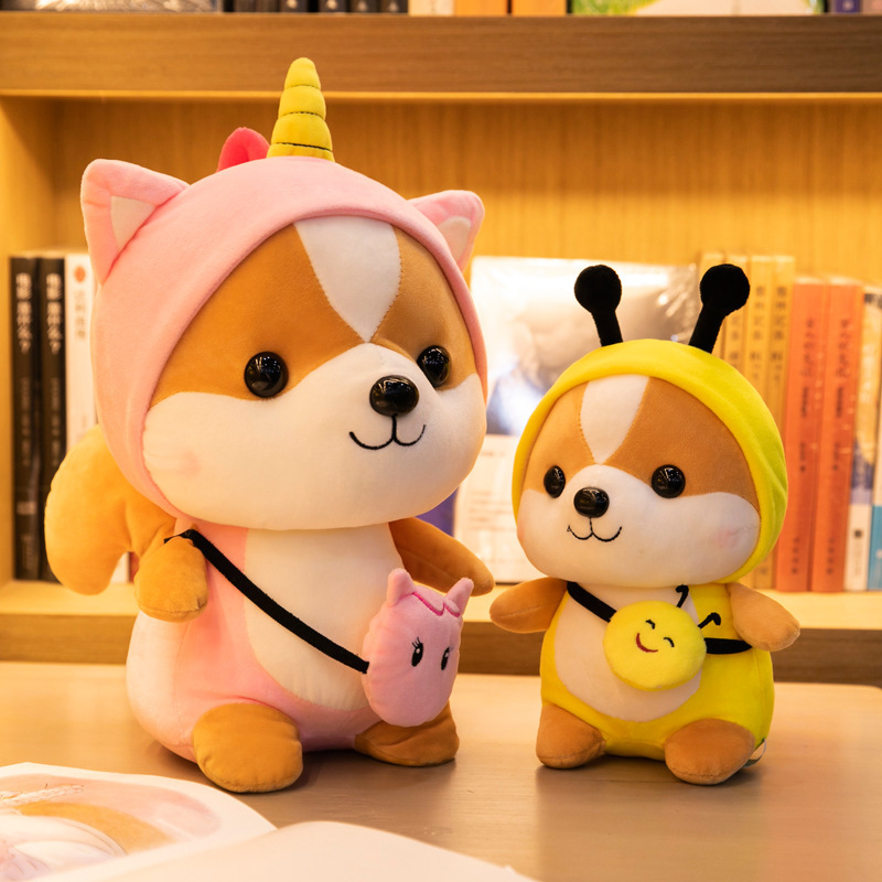 Cute Shiba Inu soft Ragdoll doll transformation squirrel down cotton plush toy doll children Girl gift
