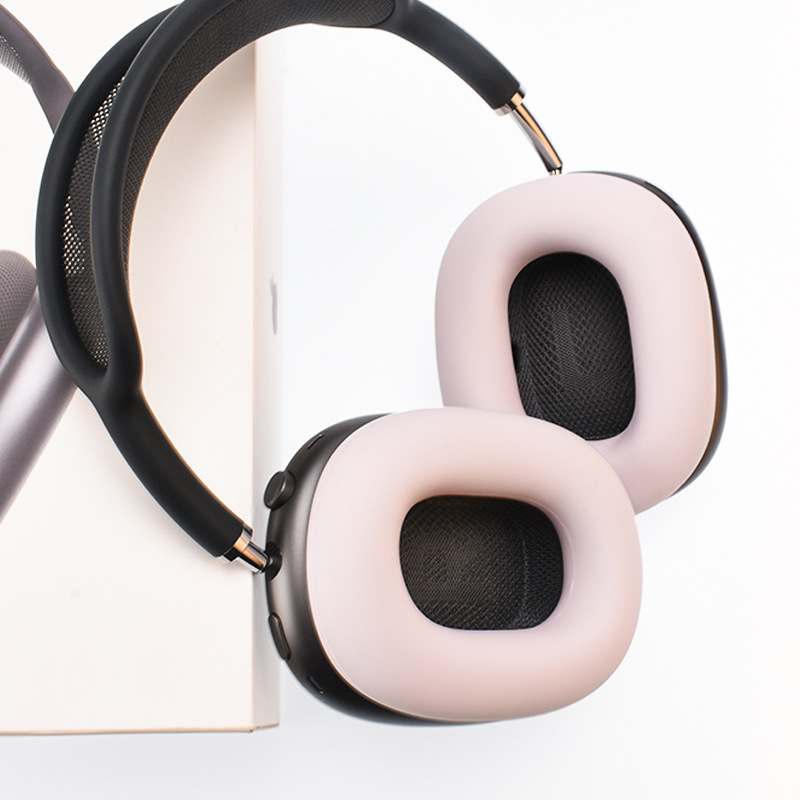 Подходит для Apple AirPods Max Защитный чехол для гарнитуры Крышка для ушей Защитная оболочка с креплением на голову Устойчивый к царапинам силиконовый чехол